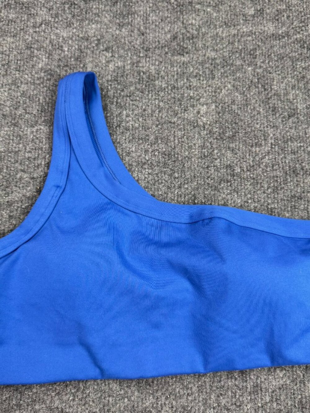 All in Motion One Shoulder Sports Bra Blue Size Medium Asymmetrical Athleisure